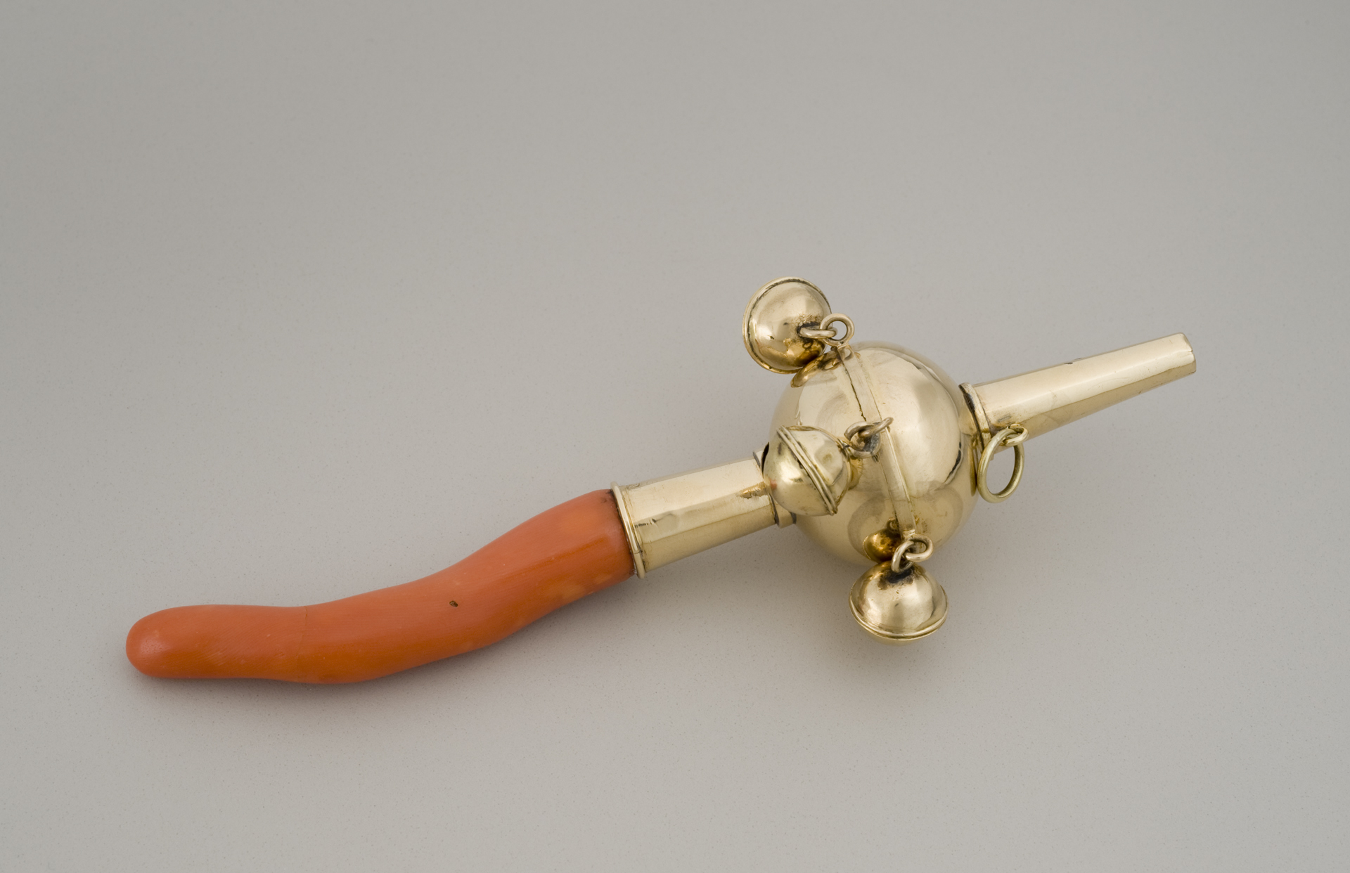 Whistle with coral and bells